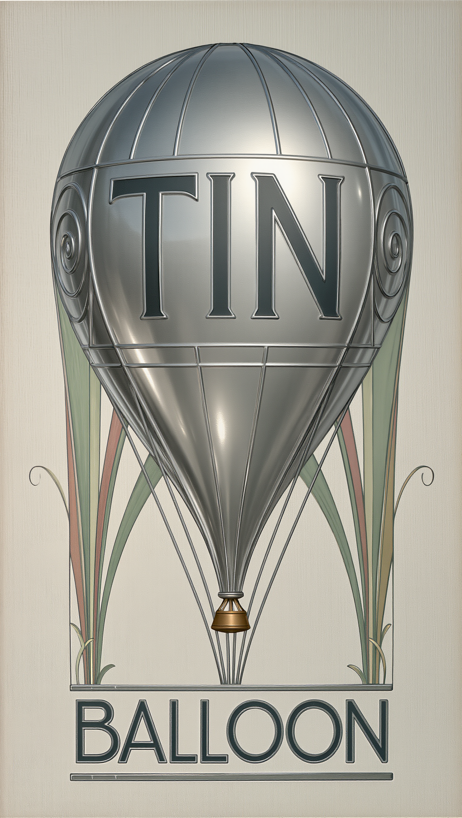 Tin Balloon — a metallic balloon floating against a soft background